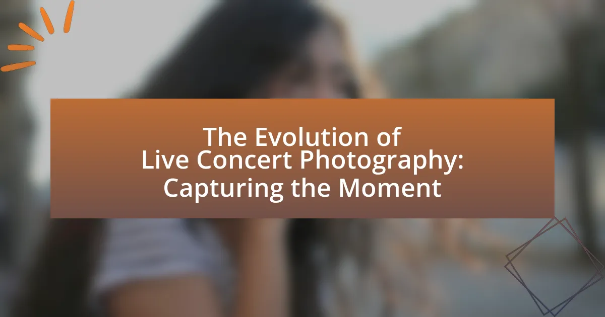 The Evolution of Live Concert Photography: Capturing the Moment